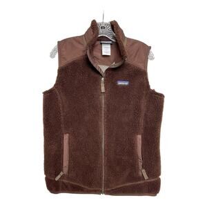 Patagonia Vest Adult Large Brown Retro Pile Fleece Womens